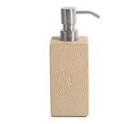 Posh Trading Company Chelsea Soap Dispenser - Faux Shagreen Natural in Beige Posh Trading Company Beige