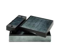 Posh Trading Company Matbox Silver Leaf - Stormy Sky in Dark Grey | Size: 18 Pack Posh Trading Company Dark Grey 18 Pack