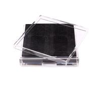 Posh Trading Company Placebox Clear - Faux Python Black in Brown | Size: 6 Pack Posh Trading Company Brown 6 Pack