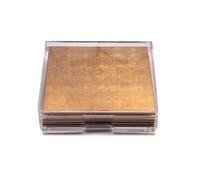 Posh Trading Company Placebox Clear Silver Leaf - Chic Matte Gold | Size: 6 Pack Posh Trading Company Gold 6 Pack