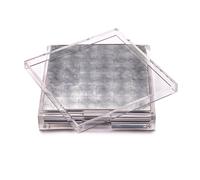 Posh Trading Company Placebox Clear Silver Leaf - Chic Matte Silver | Size: 6 Pack Posh Trading Company Silver 6 Pack