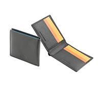 POSH VELLUM Genuine Leather RFID Card Holder | Slim Minimalist Wallet | Office ID Credit Business Card for Men & Women - Mix_1, Black, Minimalist