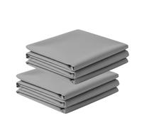 Posh Wave 2 Pack 4FT Charcoal Extra Deep Fitted Sheets 40cm Deep Pocket - Super Soft 1800 Brushed Microfiber Sheets, Wrinkle Resistant, Breathable, Durable & Easy Care