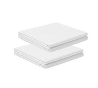 Posh Wave 2 Pack King White Extra Deep Fitted Sheets 40cm Deep Pocket - Super Soft 1800 Brushed Microfiber Sheets, Wrinkle Resistant, Breathable, Durable & Easy Care