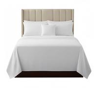 Posh Wave Pack of 1 Flat Sheets - 90 GSM Brushed Polyester Microfiber, White King Bed Sheets, Soft & Breathable Lightweight Bedding, Wrinkle & Fade Resistant, Easy Care