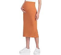 POSHDIVAH Women's Maternity Skirt, Camel, XX-Large