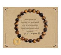 POSHFEEL Farewell Gift Compass Bracelet You Will Be Missed Natural Stone Beads Gifts for Coworker Friends Employee Leaving Gifts Retirement Gifts, Stone, no gemstone