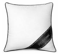 POSHLIVING 20” x 20" Duck Feather Cushion Pads, Inners, Inserts, Fillers, Cushions Super Soft White 100% Cotton Down Proof Cover (20” x 20" | 50cm x 50 cm)