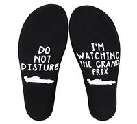 Poshzone Personalised cotton GRAND PRIX socks, novelty gift idea, custom designed, father's day, gift for him, F1