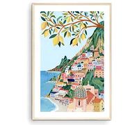 Positano, Amalfi Coast Art Print, Italy Art Print, Travel Gift, Travel Poster, Europe Print, Italian Coast, Italian Riviera, Housewarming (Unframed) (12x18)
