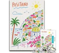 Positano Amalfi Coast Wall Art Jigsaw Puzzle for Adults, 300 PCS