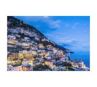 Positano enchanting evening twilight，Puzzles for Adults Kids 1000 Piece Impossible Challenge Toy Educational Game Home Decoration for Adults& Kids Age 14 Years Up 1000pcs（75x50cm）-AM56