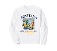Positano Italy Amalfi Coast Retro Lemon Summer Vibes Graphic Sweatshirt