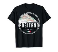 Positano Italy Deco Emblem Travel Souvenir T-Shirt
