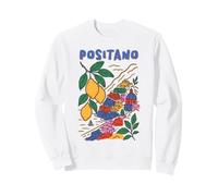 Positano Italy Lemon Amalfi Coast Mediterranean Travel Art Sweatshirt