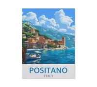 Positano, Italy，Puzzle 1500 Pieces Wooden Puzzle Adult Children Educational Toys Family Decompression Game-O57x87cmJ127