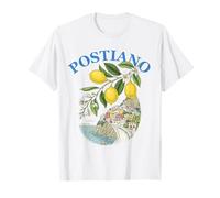 Positano Lemon Art Coastal Italy Illustration Travel Suvenir T-Shirt