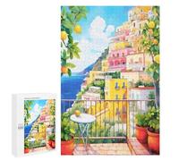 Positano Lemon Tree Amalfi Coast Travel 1000 Pieces Jigsaw Puzzle Challenging and Stimulating Puzzle Game Wall Art Unique Gift