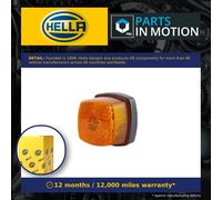 HELLA 2PS 003 057-051 Side Marker Light - Halogen - 12/24V - Screw Connection/mounting - Lens Colour: Yellow - left/right - Quantity: 1