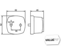 Position lamp Front mounting 2PG 357 012-021 HELLA