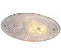 HELLA 2PG 964 295-111 Position Light - LED - 24V - mounting/Screw Connection - Lens Colour: Crystal clear - LED colour: White - Cable: 5000mm - Plug: open cable ends - Front - Quantity: 1
