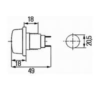 Position Light Position Lamp HELLA 2PF 003 563-187