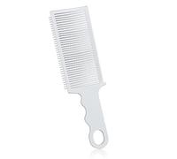 Positioning Barber Fade Combs, Professional Hair Cutting Blend Anti-Static Heat Resistant Curved Gradienter Flat Top Comb for Cutting Hair Clipper Blending Comb for Men Salon Styling Tools (White)