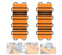 Positioning Bed Pad Multipurpose 70"x27"with 12 Non-Slip Handles & Carrying Bag- 400lbs Capacity, Waterproof Washable Lengthen Reusable Easy Lift & Transfer, for Caregiver, Family Aid(Orange 2pcs)