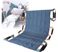 Positioning Bed Pad, Slide Sheet Transfer Board Belt with 12 Handles, Handling Belt for Elderly Disabled and Bedridden Patients, Load-120kg