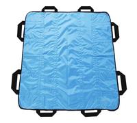 Positioning Bed Pad with Handles 48" X 40" Incontinence Mattress Transfer Sheet Underpad Straps for Easy Lift & Transfer Reusable Washable Hospital Quality