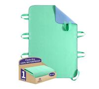 Positioning Bed Pad with Handles - Quick-Drying, 8-Handle Incontinence Bed Pads - Washable, Waterproof, Reusable Pads for Elderly, Bedridden, Transferring, & Mattress Protection