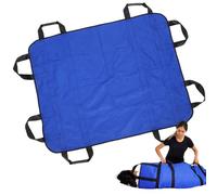 Positioning Bed Pads for Elderly, 48x40 Inch Slide Sheets for Moving Patients with Reinforced Handles, Reusable & Washable Patient Turning Device