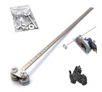 Positioning Calipers for Circular Saw, Positioning Calipers for Precise Measurements & Easy Wood Cutting, Stainless Steel Precision Cutting Guide Adjustable, Measuring Tool Furniture Making (B,24in)