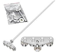 Positioning Calipers for Circular Saw, Stainless Steel Adjustable Precision Cutting Guide 20inch Circular Saw Guide Rail for Precise Measurements and Easy Wood Cutting (Silvery)