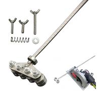 Positioning Calipers for Precise Measurements & Easy Wood Cutting, 50cm Adjustable Guide Rail, Edge Rip Guide, Stainless Steel Cutting Guide for Circular Saw, Guide Rail for Woodworking (C)