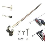Positioning Calipers for Precise Measurements & Easy Wood Cutting, Adjustable Skill Saw Guide Rail, 19.68IN Stainless Steel Circular Saw Guide Rail for Circular Saws, Easy to Use (2Weel 50CM)