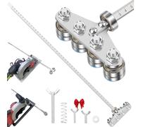 Positioning Calipers for Precise Measurements & Easy Wood Cutting, Adjustable Skill Saw Guide Rail, 19.68IN Stainless Steel Circular Saw Guide Rail for Circular Saws, Easy to Use (4Weel 50CM)