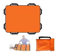 Positioning Slide Sheets for Moving Patients on Bed with Handles, Washable Incontinence Mattress, for Moving, Turning, Lifting, 48" X 40", for Cars, Wheelchairs, Obese People, Elder(Orange)