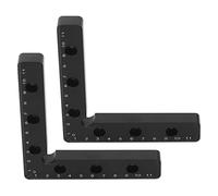 Positioning Square Woodworking Tool, 120mm Aluminium Alloy Clamp Set, 90 Degree Right Angle - Stable Fixing, Accurate Measuring, Ideal for Wood Clamps and Working Accessories