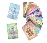 Positive Affirmation Cards - Daily Mindfulness Set of 18 Pieces | Motivational Animal Patterns Cards - For Daughter Sister Women Men Mom Dad Family Friends and Colleagues