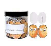 Positive Affirmation Cards In a Jar - 30 Pcs Potato Positivity Mindfulness Emotion Cards, Emotional Support Gift, Motivational Anxiety Relief for Office Women Kid Inspirational Wellness (Potato)