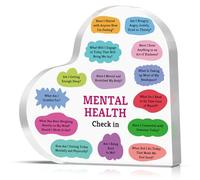 Positive Affirmation Decor for Women Acrylic Plaque Mental Health Desk Decorative Sign Motivational Inspirational Gifts Self Care Gift for Friend Therapist Therapy Decor Counseling Office Must Haves