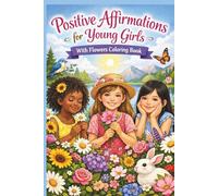 Positive Affirmation for Young Girls: Flowers Coloring Book