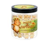 Positive Affirmation Jar - 7 x 7 x 8.5 cm Capybara-Themed Relaxation Jar, 60 Motivational Cards for Daily Encouragement, Mindful Gift Set | Home Couples Parents Holidays Birthday Christmas