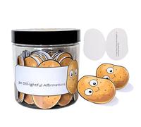Positive Affirmation Potato Cards Jar - Daily Emotional Support Card, Potato Positive Messages Cards, Inspirational Encouragement Jar Gift for Cheering Up and Anxiety Relief