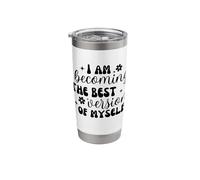 Positive Affirmation Self Love Inspirational Quote Retro Stainless Steel Insulated Tumbler