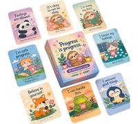 Positive Affirmations Cards 48-Piece Cute Motivational Daily