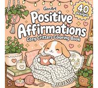 Positive Affirmations Coloring Book: Cozy Cute Animals & Daily Affirmations 40 Relaxing Coloring Pages for Women to Unwind, De-Stress and Practice Self-Love
