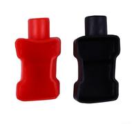 Positive and Negative Car Battery Pole Protective Covers Made from Flexible PVC Soft Insulating Sleeves to Prevent Dust Entry and Terminal Damage