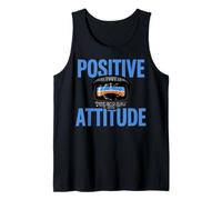Positive Attitude Pilot Aviation Cockpit Instrument Tank Top
